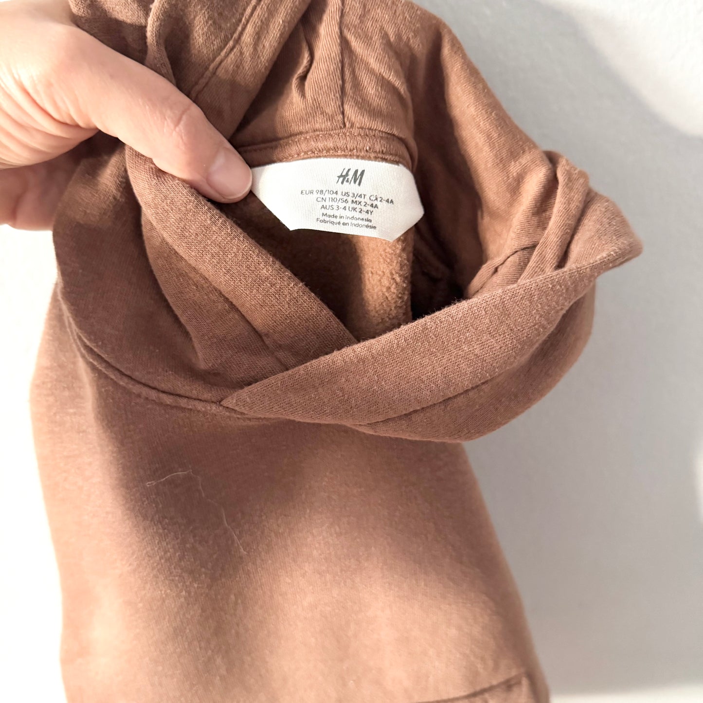 H&M / Brown hoodie / 2-4Y