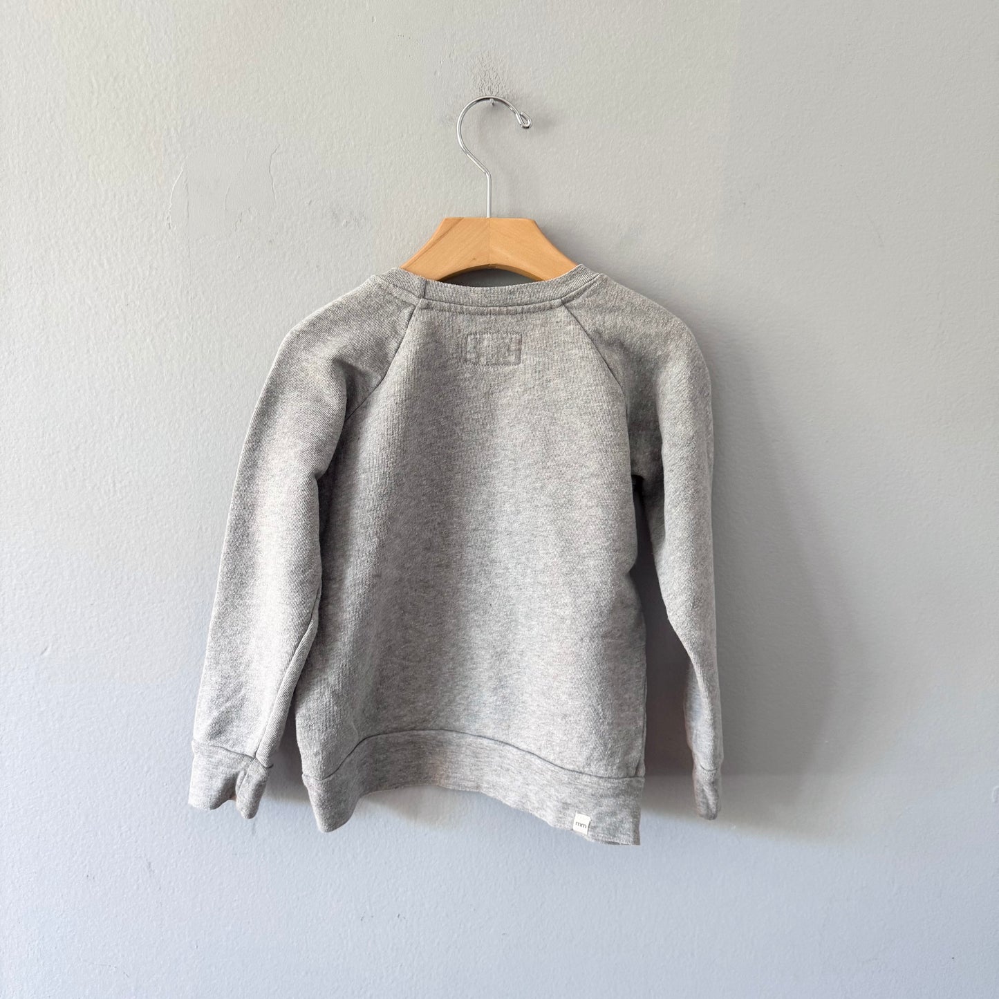 Mini mioche / Light grey sweatshirt / 3-4Y