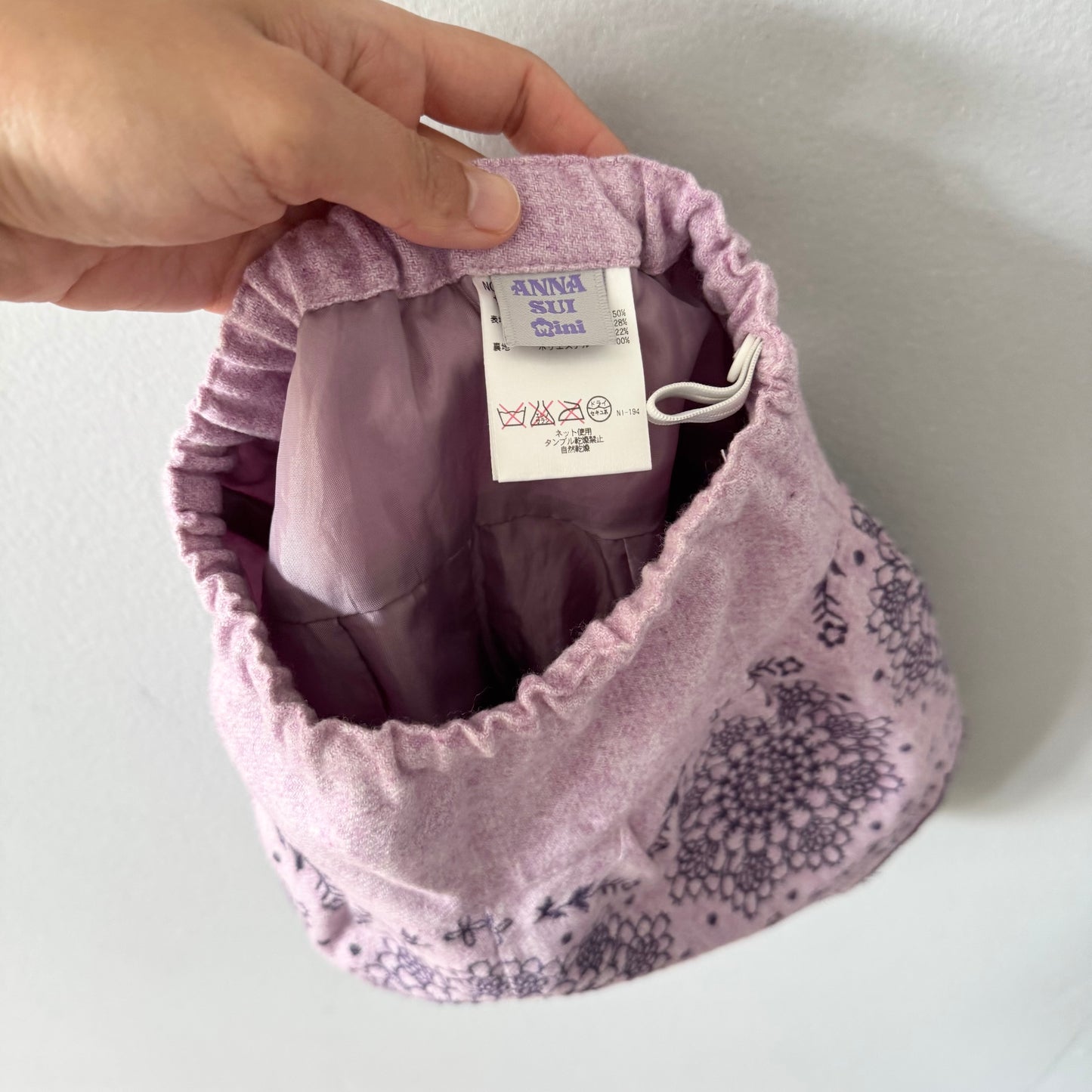 Annasui Mini / Purple wool skort / 12-18M