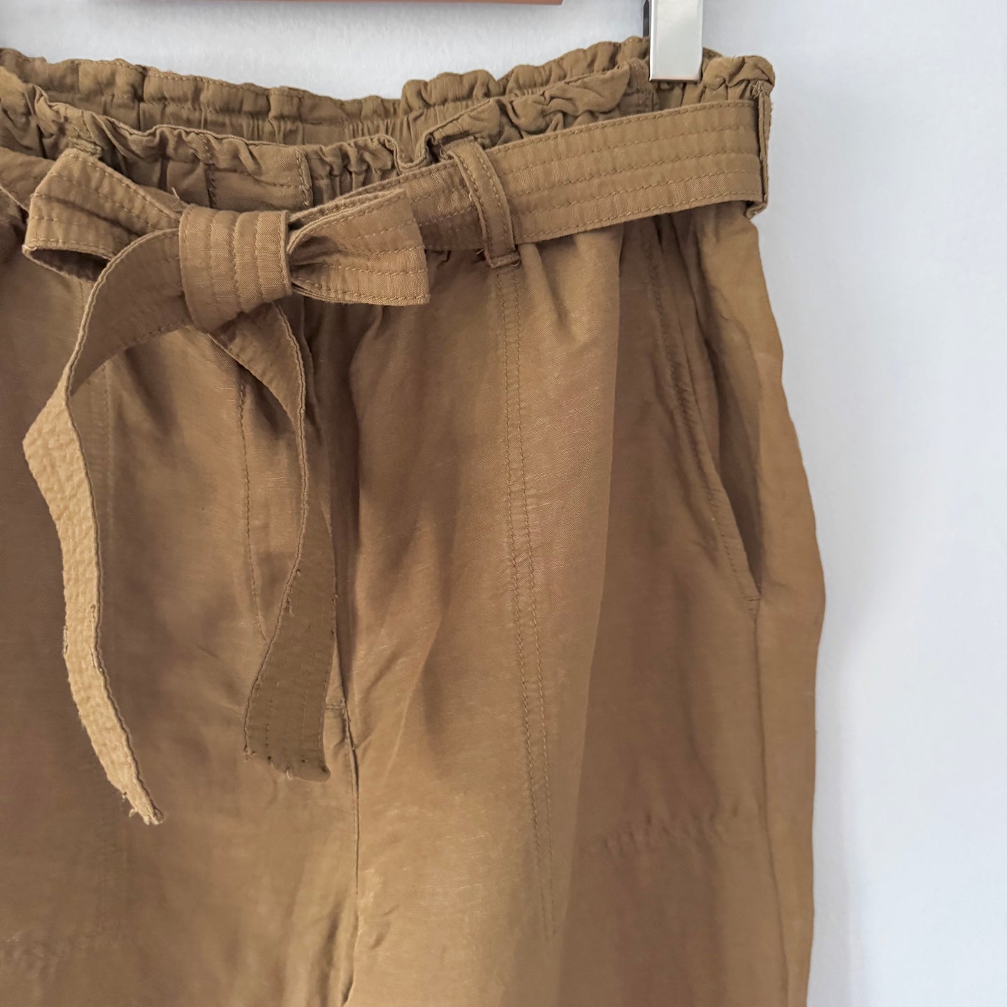 H&M / Brown linen x viscose pants / Women 10
