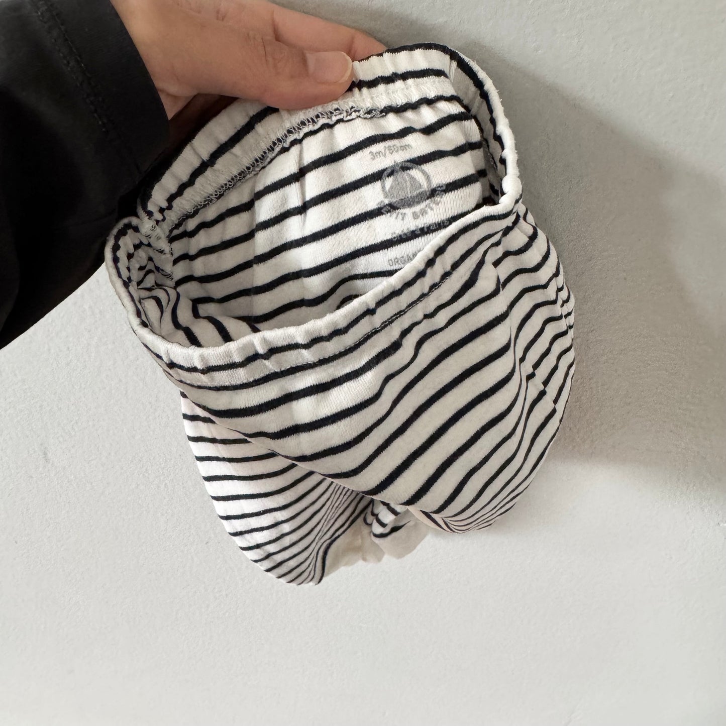 Petit Bateau / Stripe long sleeve set / 3M