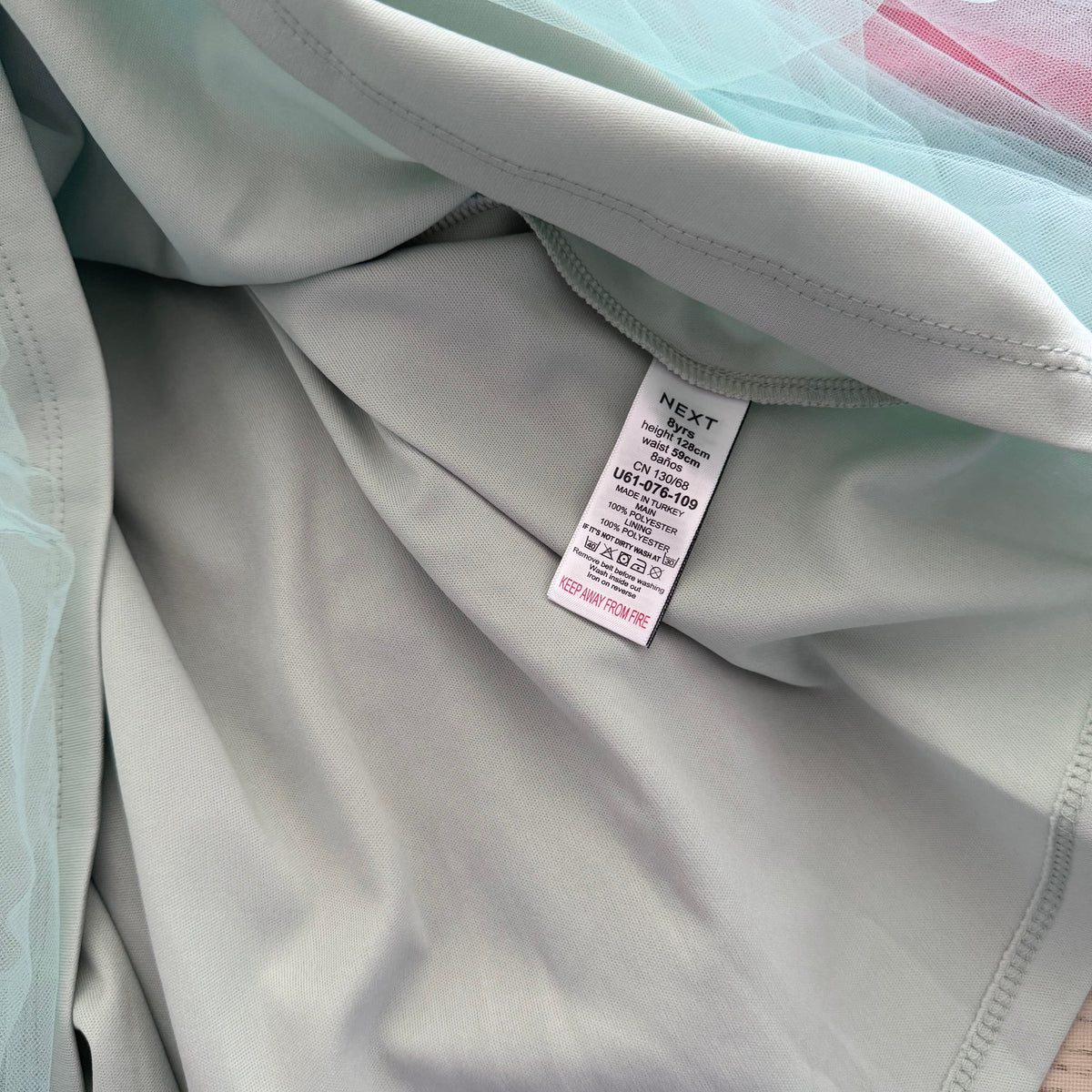 Next / Mint green dress / 8Y