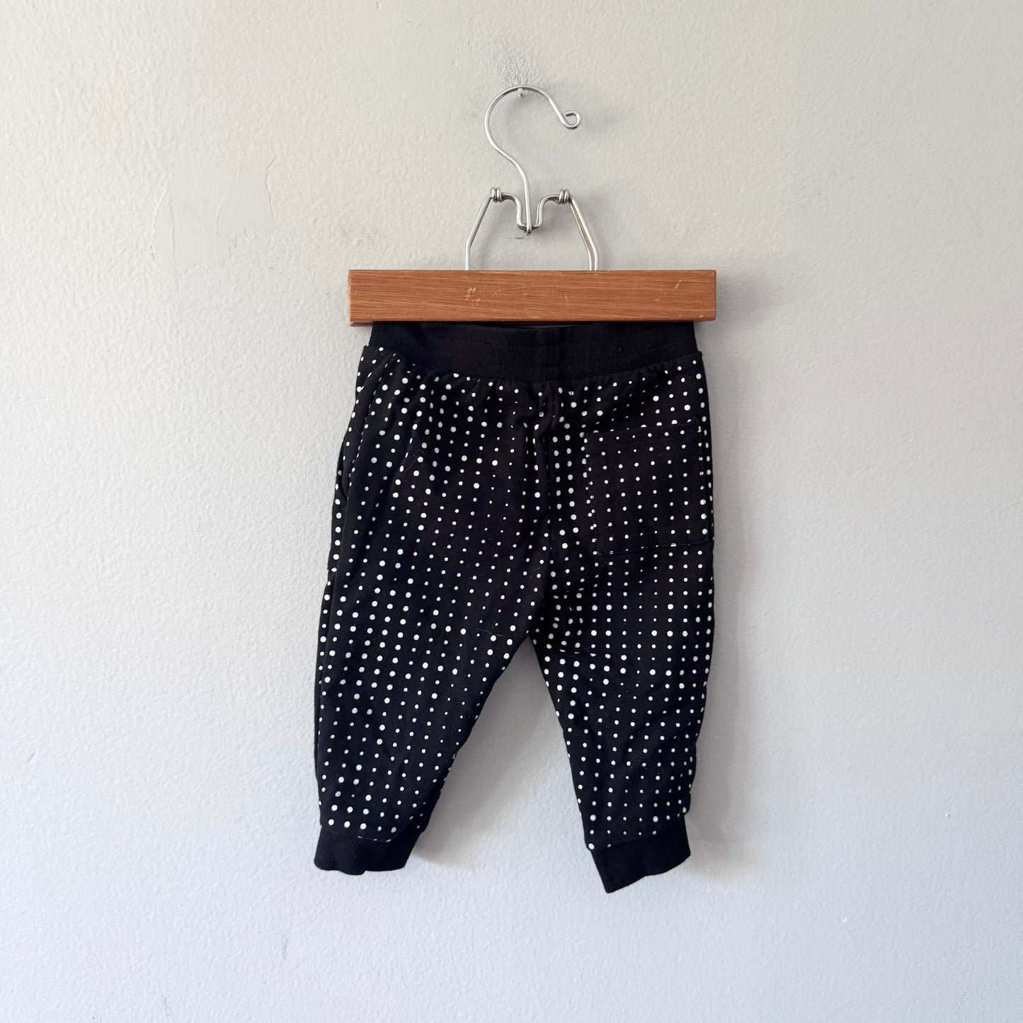 Miles the label / Black x dots sweatpants / 9M