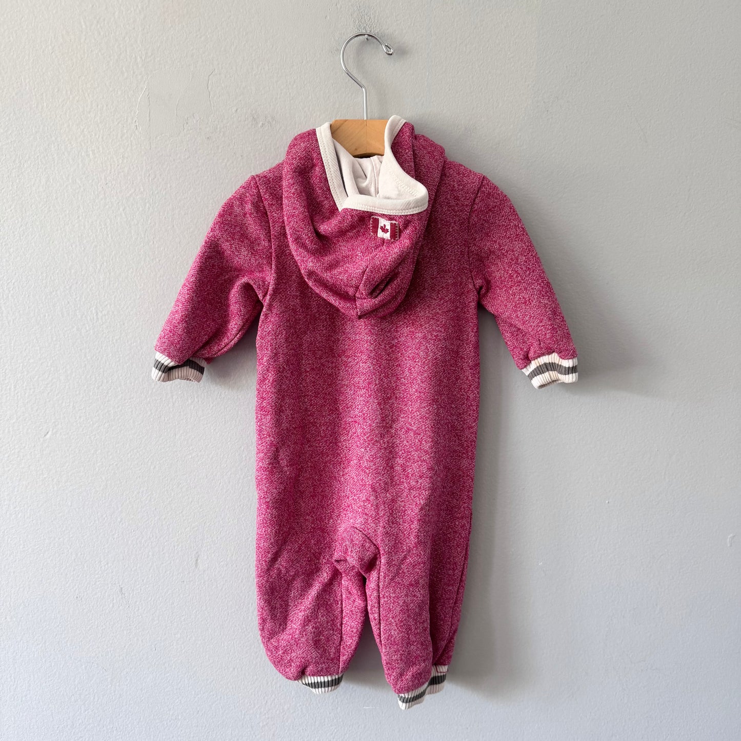 Roots / Pink salt and pepper romper / 6-12M