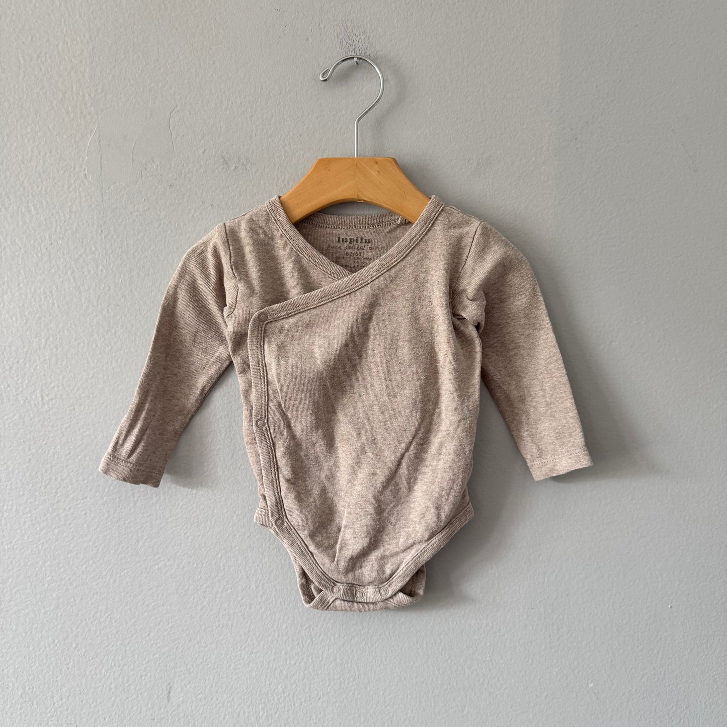Lupilu / Kimono style long sleeve onesie / 62/68(2-6M)