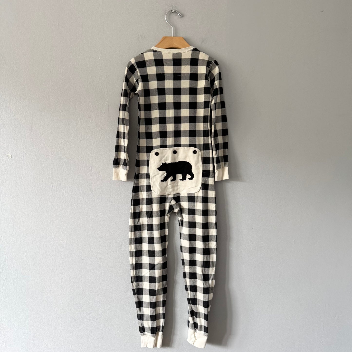 The Little Blue House / Plaid romper / 6Y