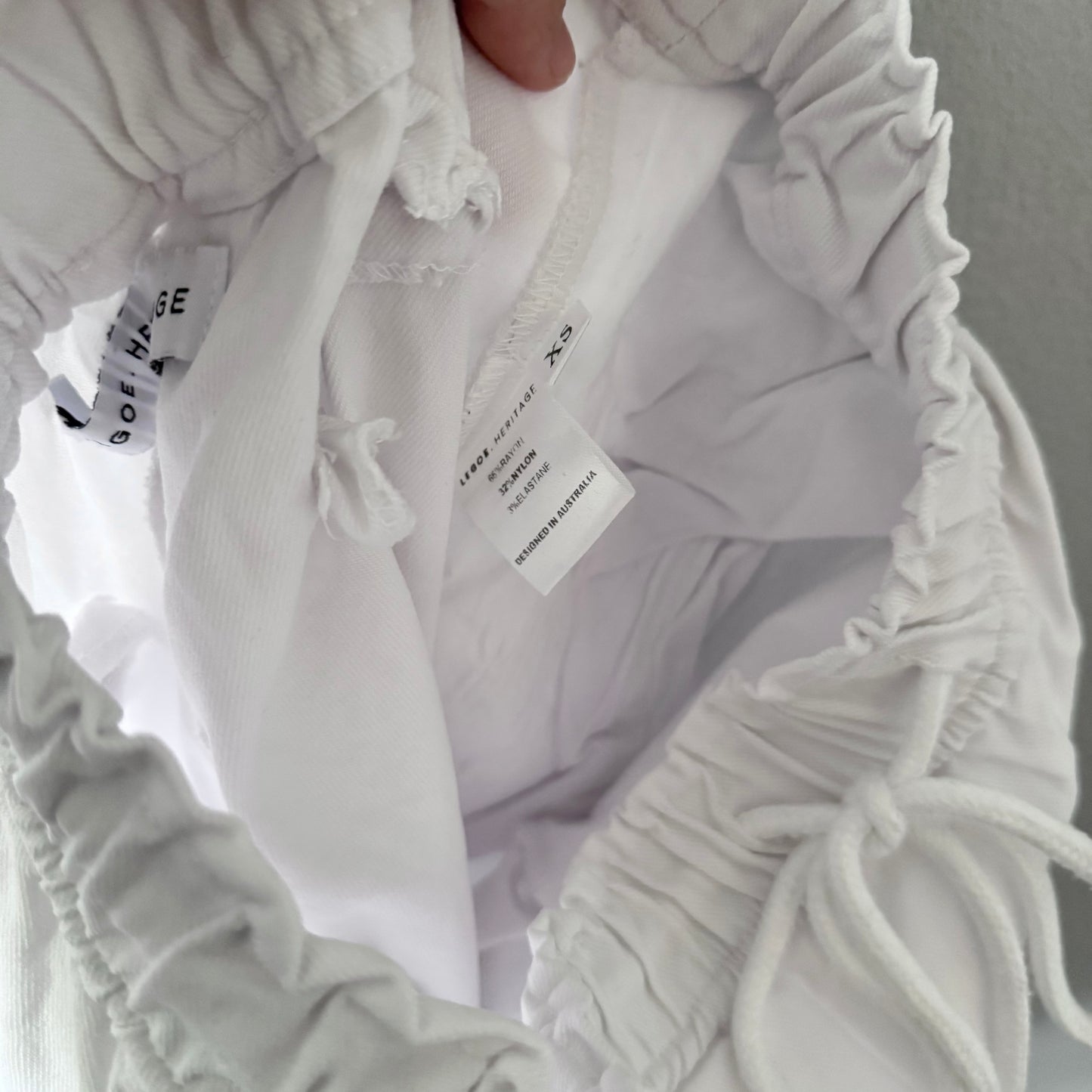 Legoe Heritage / Maternity White denim pants / XS