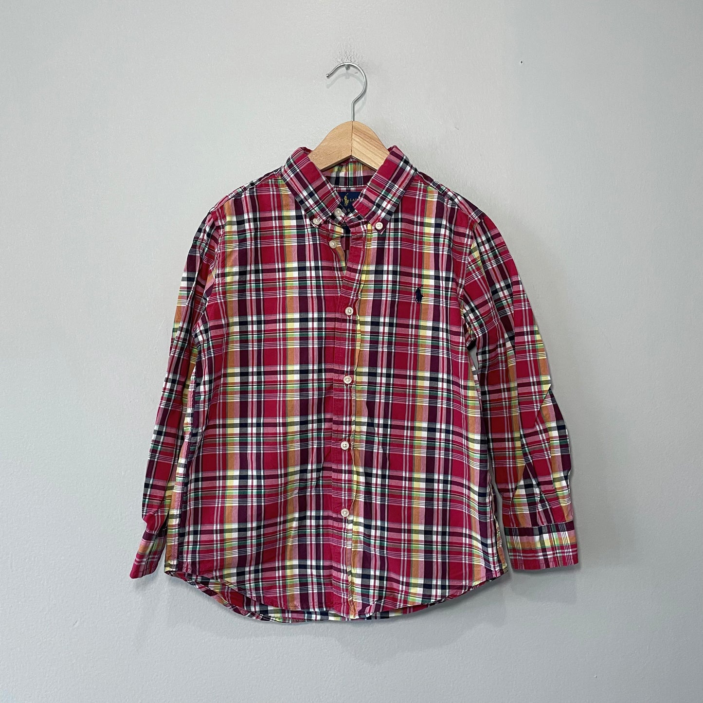 Polo Ralph Lauren / Plaid long sleeve shirt / 6Y