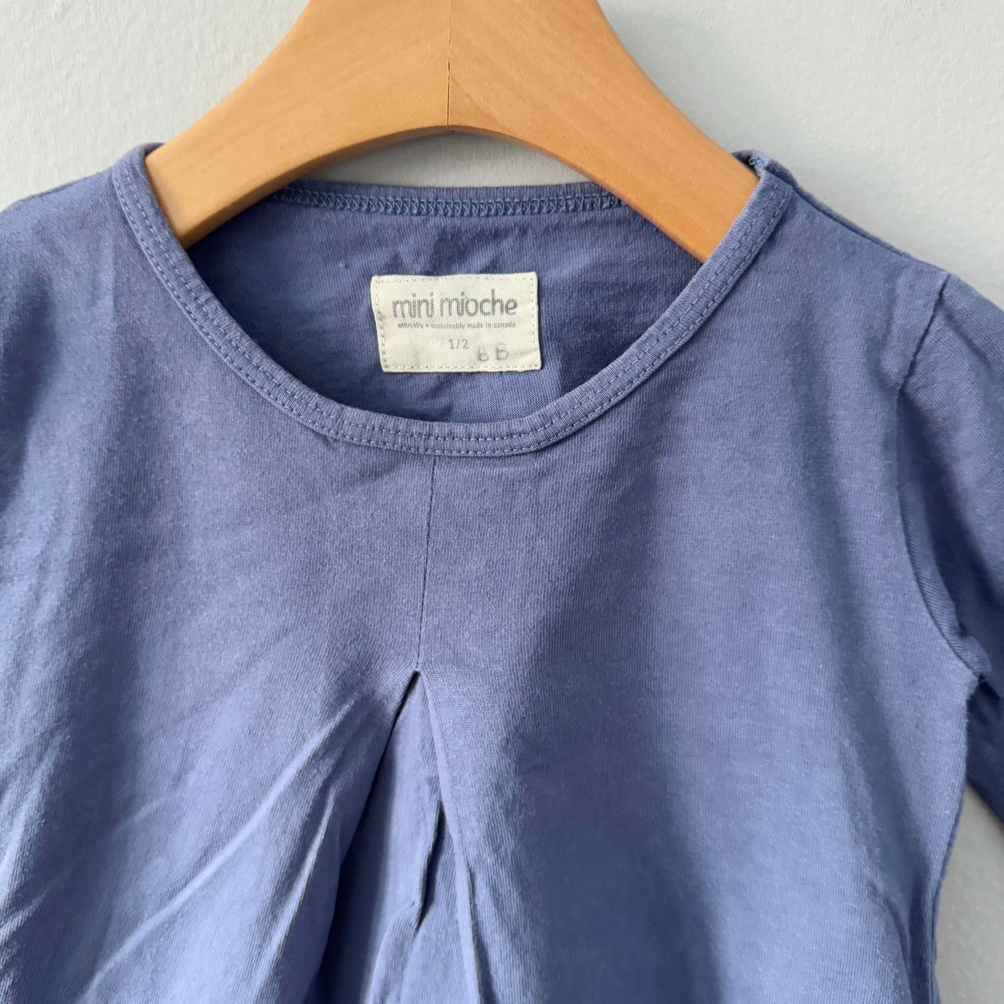 Mini Mioche / Purple organic cotton dress / 1-2T