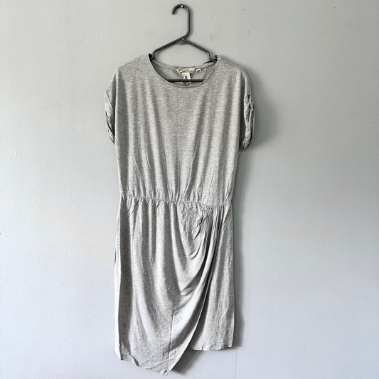 H&M / Light grey viscose dress / Women L