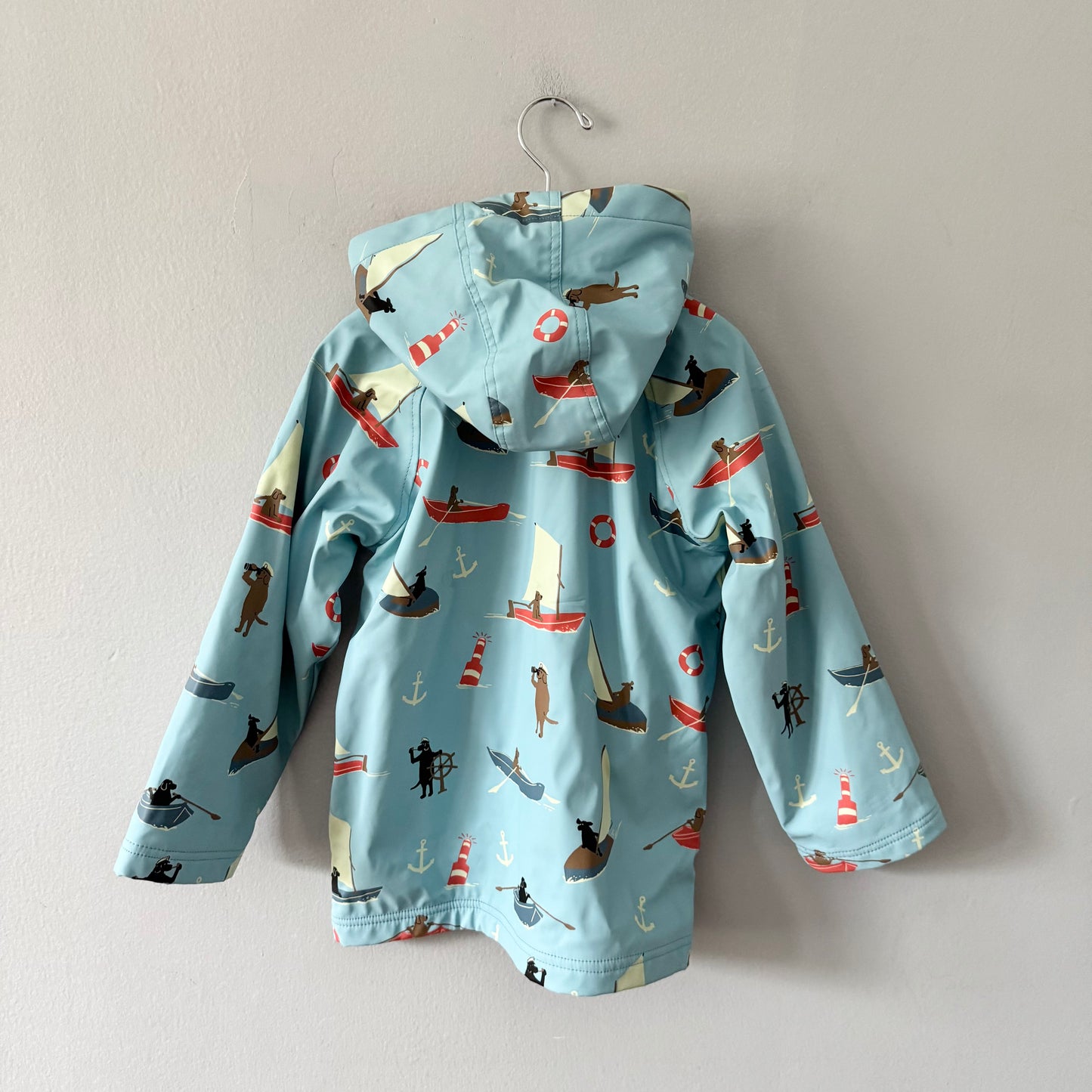 Hatley / Light blue x boat rain jacket / 5Y