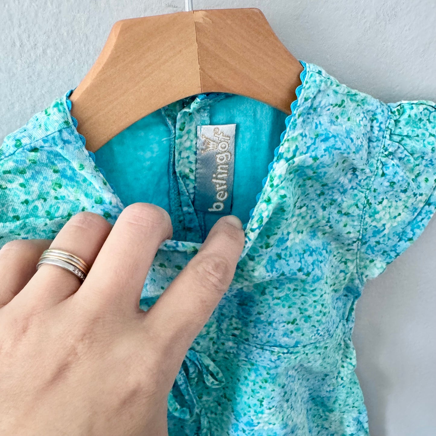 Vintage / Light blue dress / 4Y