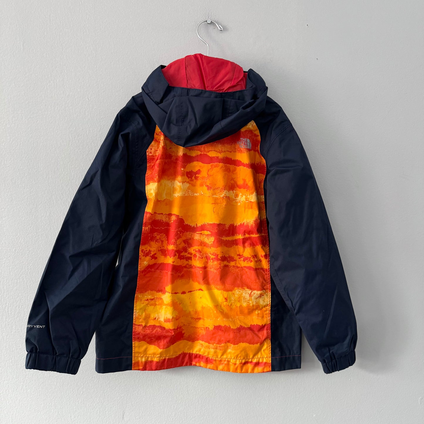 The North Face / Navy x orange windbreaker / 7-8Y