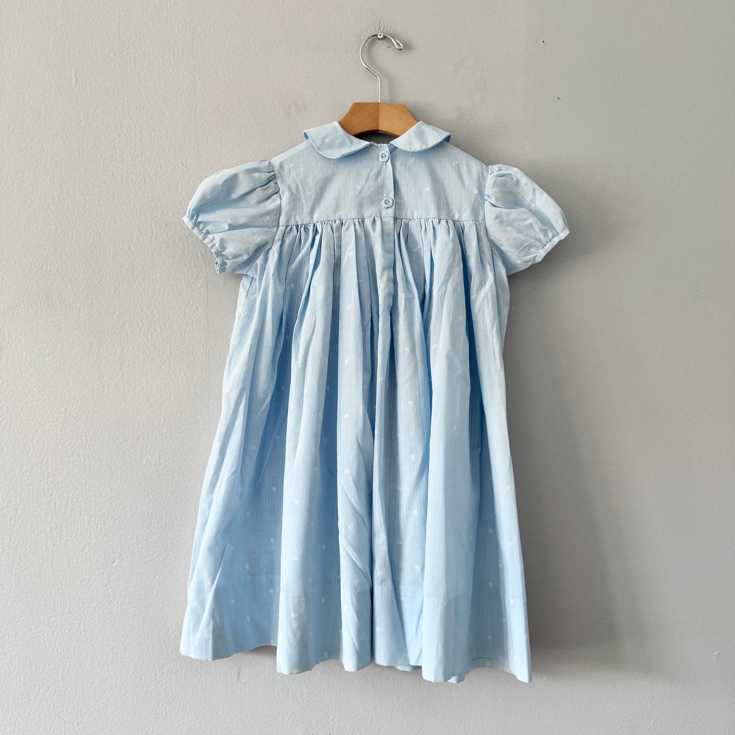 Vintage / Handmade light blue dress / 4-5Y