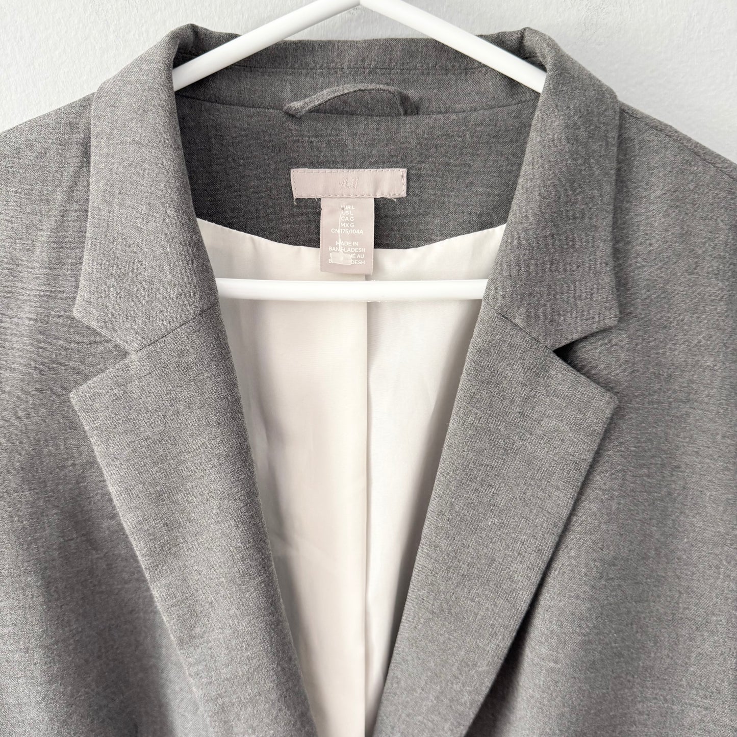 H&M / Grey formal suit jacket / Women L