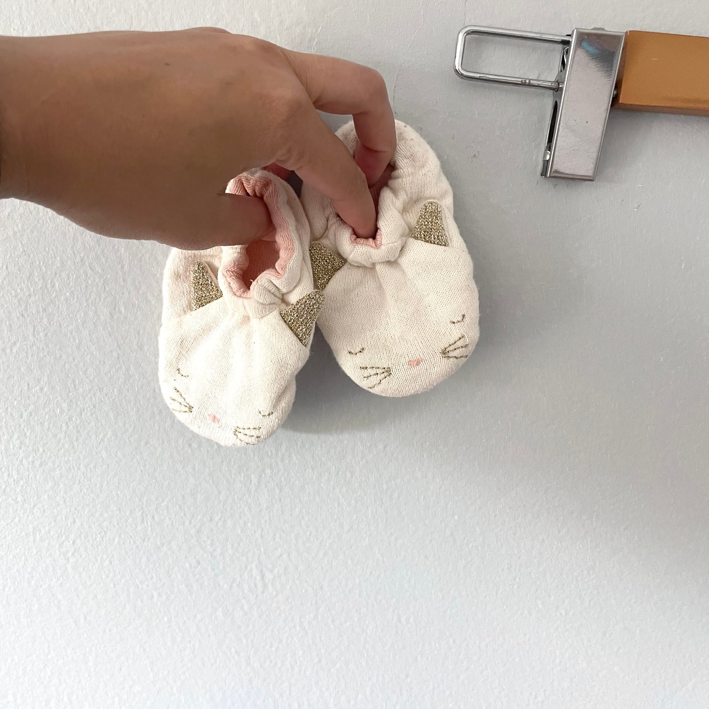 Meri Meri / Organic cotton cat booties / 0-6M