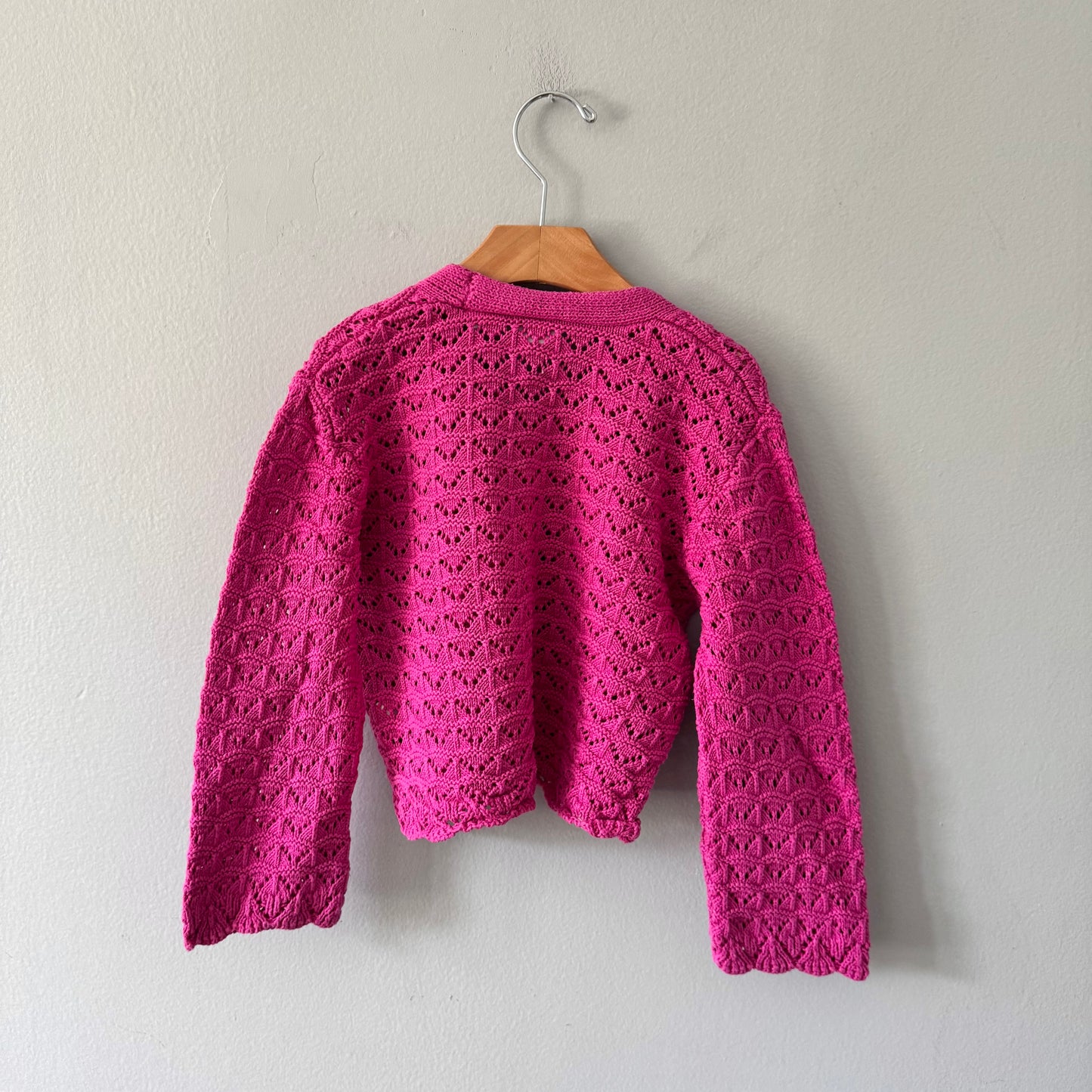Zara / Pink cotton cardigan / 5Y