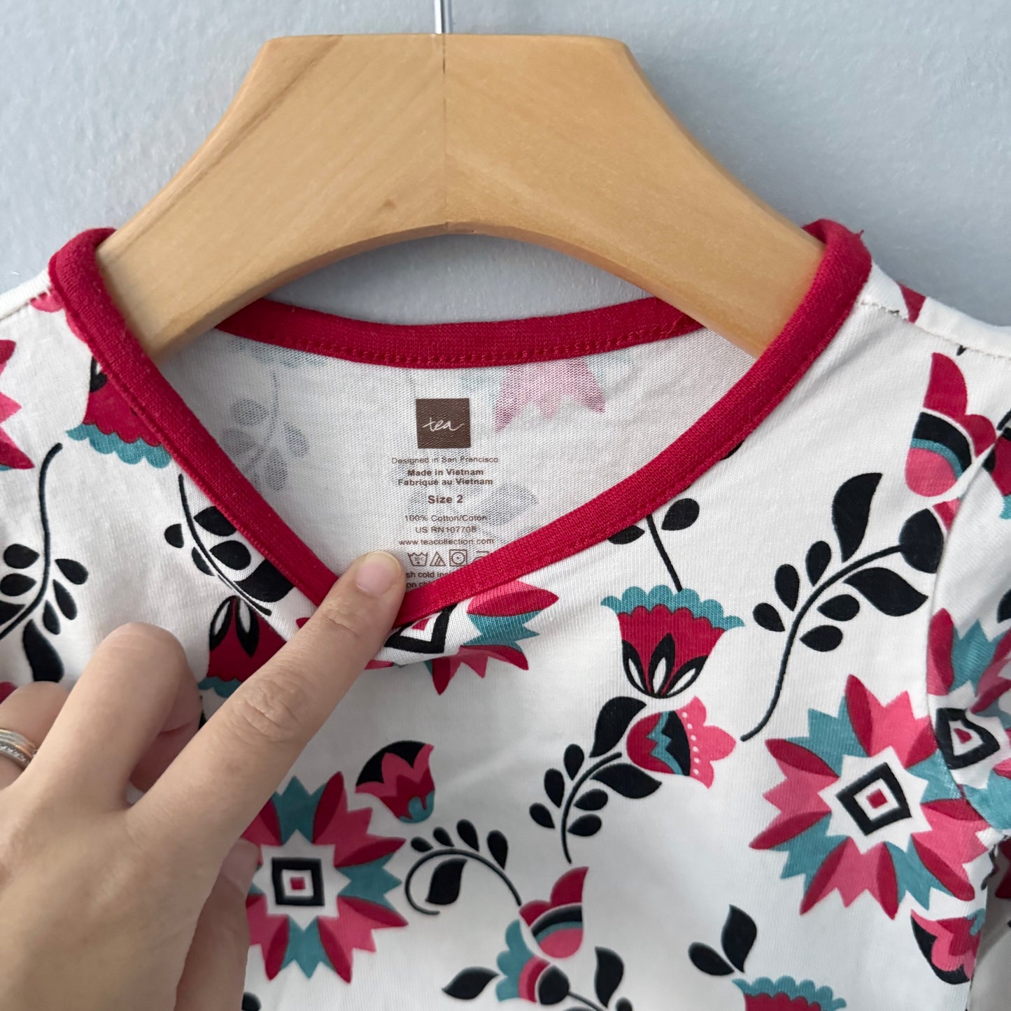 Tea / Long sleeve dress / 2-3Y