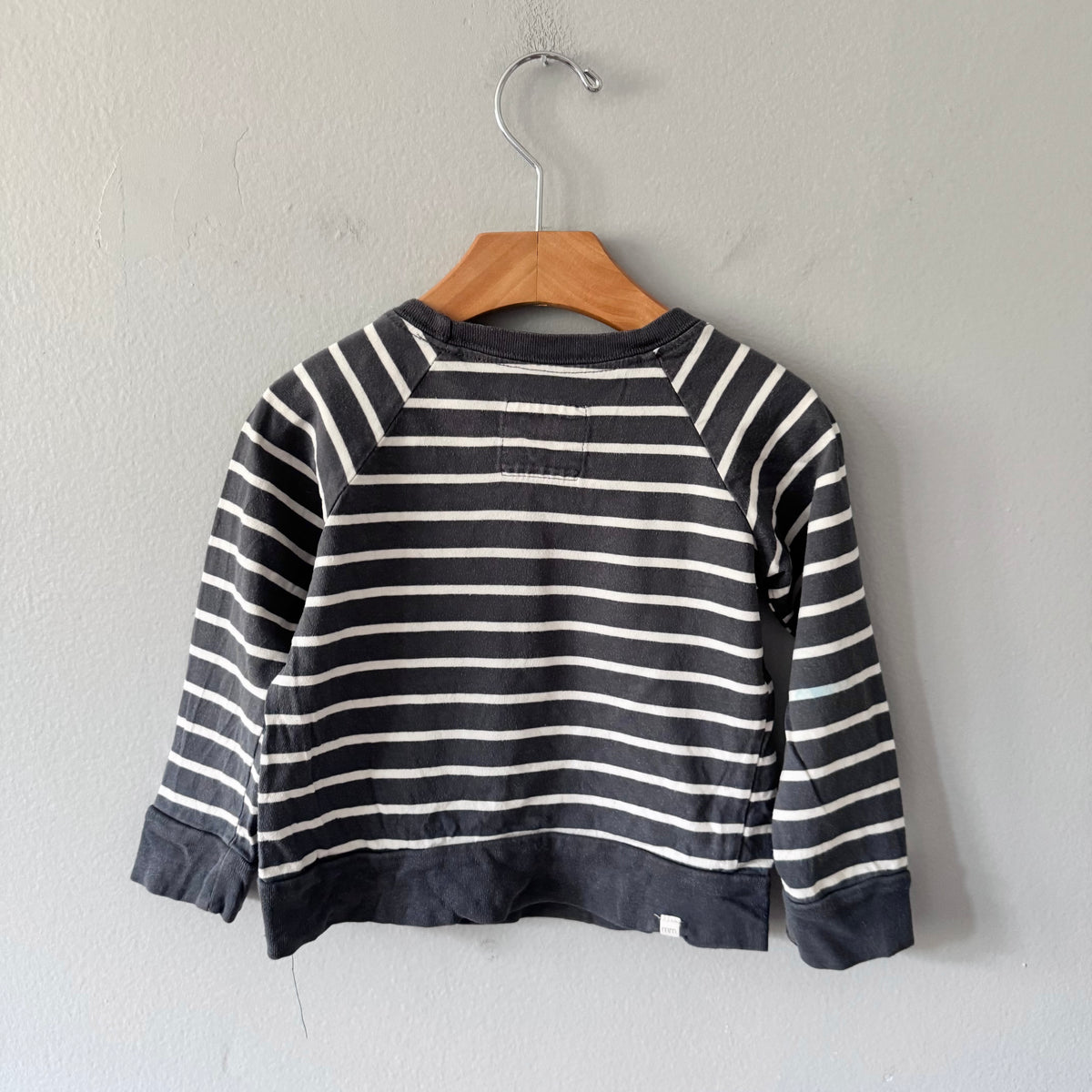 Mini mioche / Grey stripe long sleeve / 18-24M