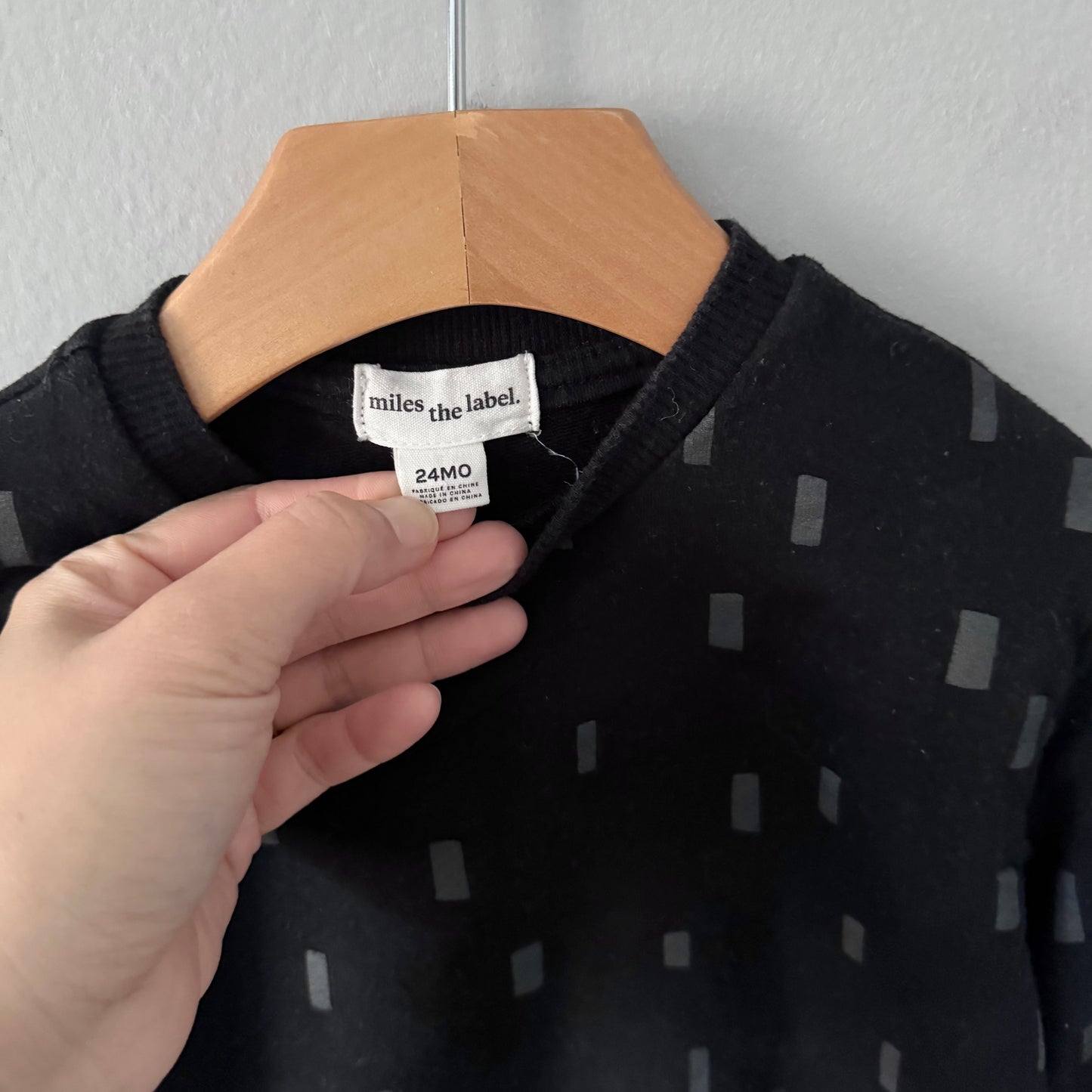 Miles the label / Black x dark grey sweatshirt / 24M