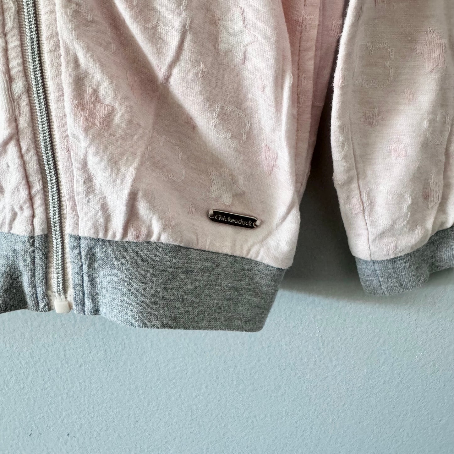 Chickee Duck / Light pink zip up / 18-24M