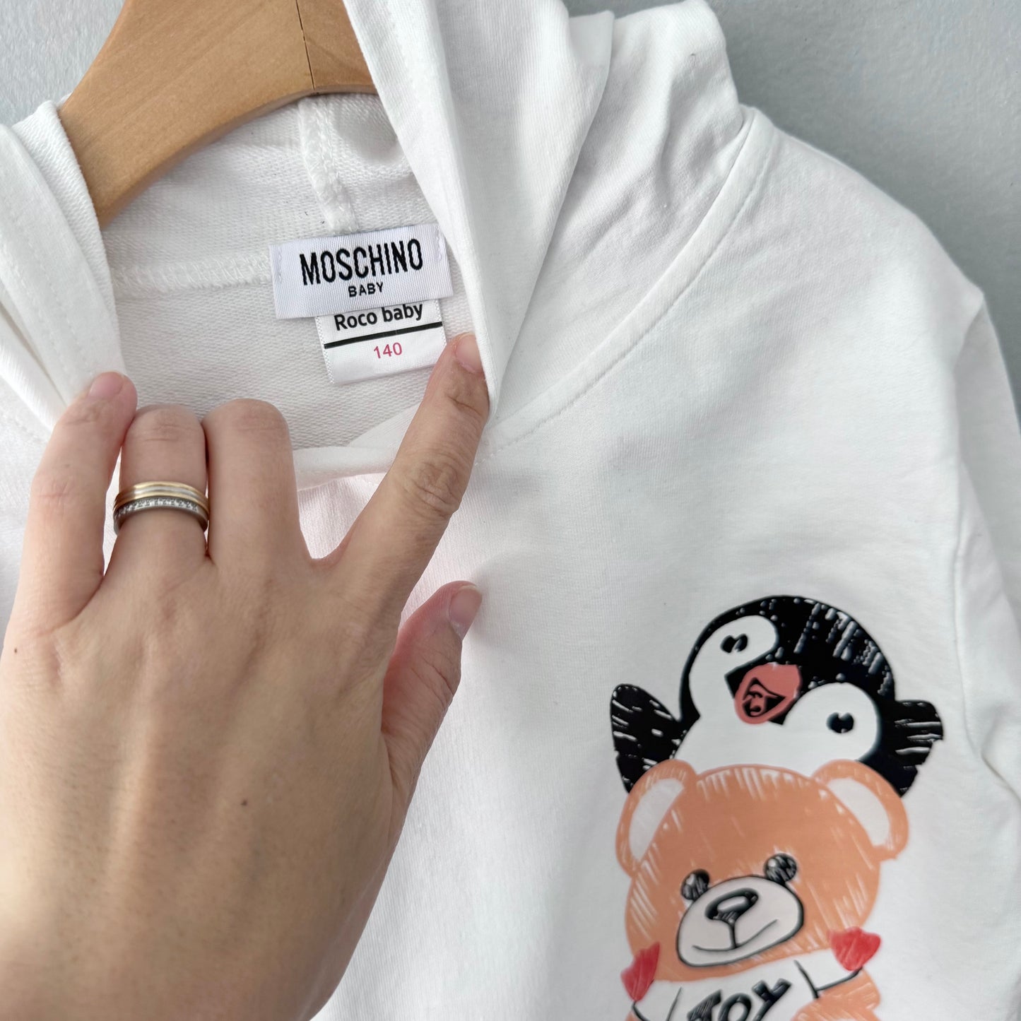Moschino / White hoodie dress / 140cm(8-9Y)