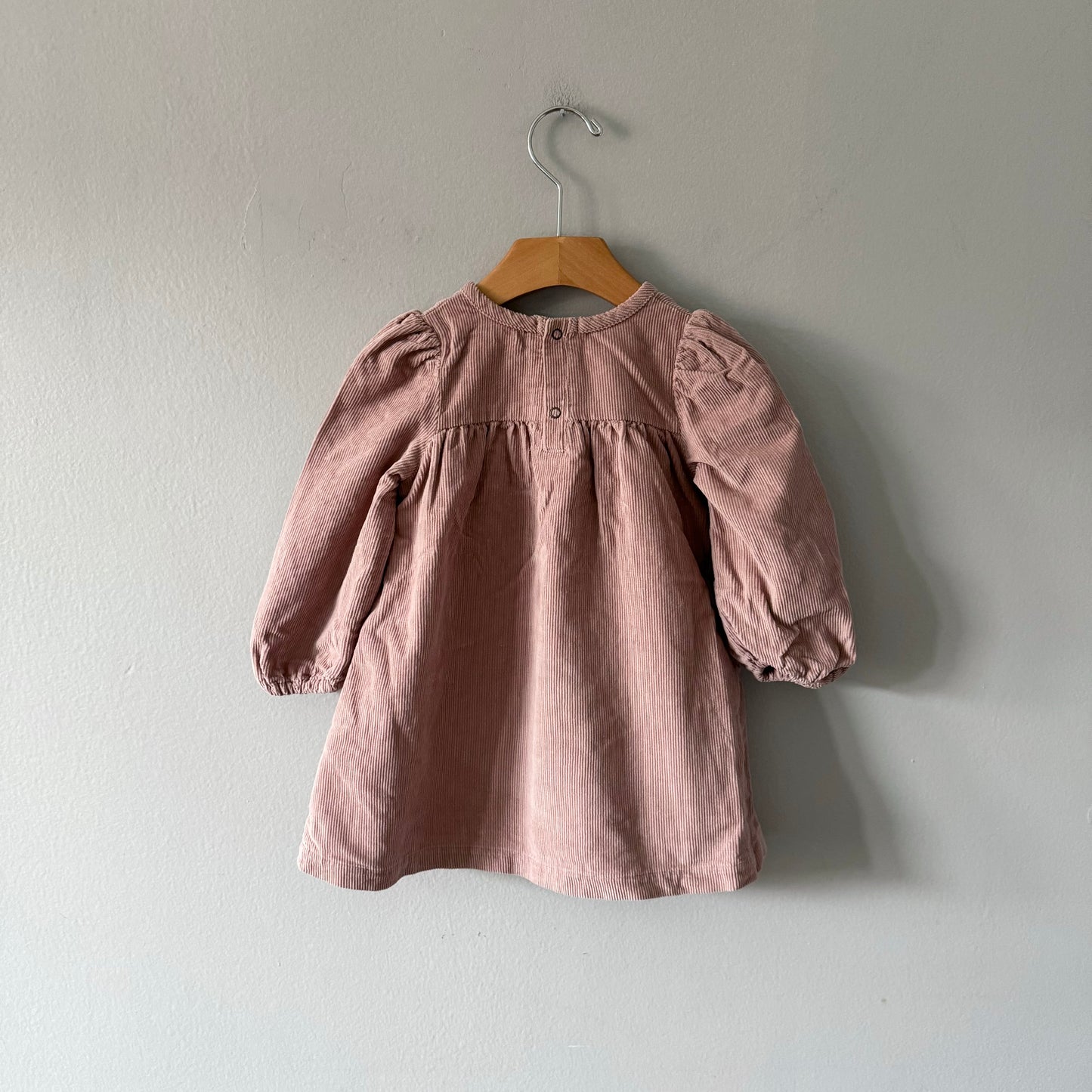Pehr / Pink beige corduroy dress / 18-24M