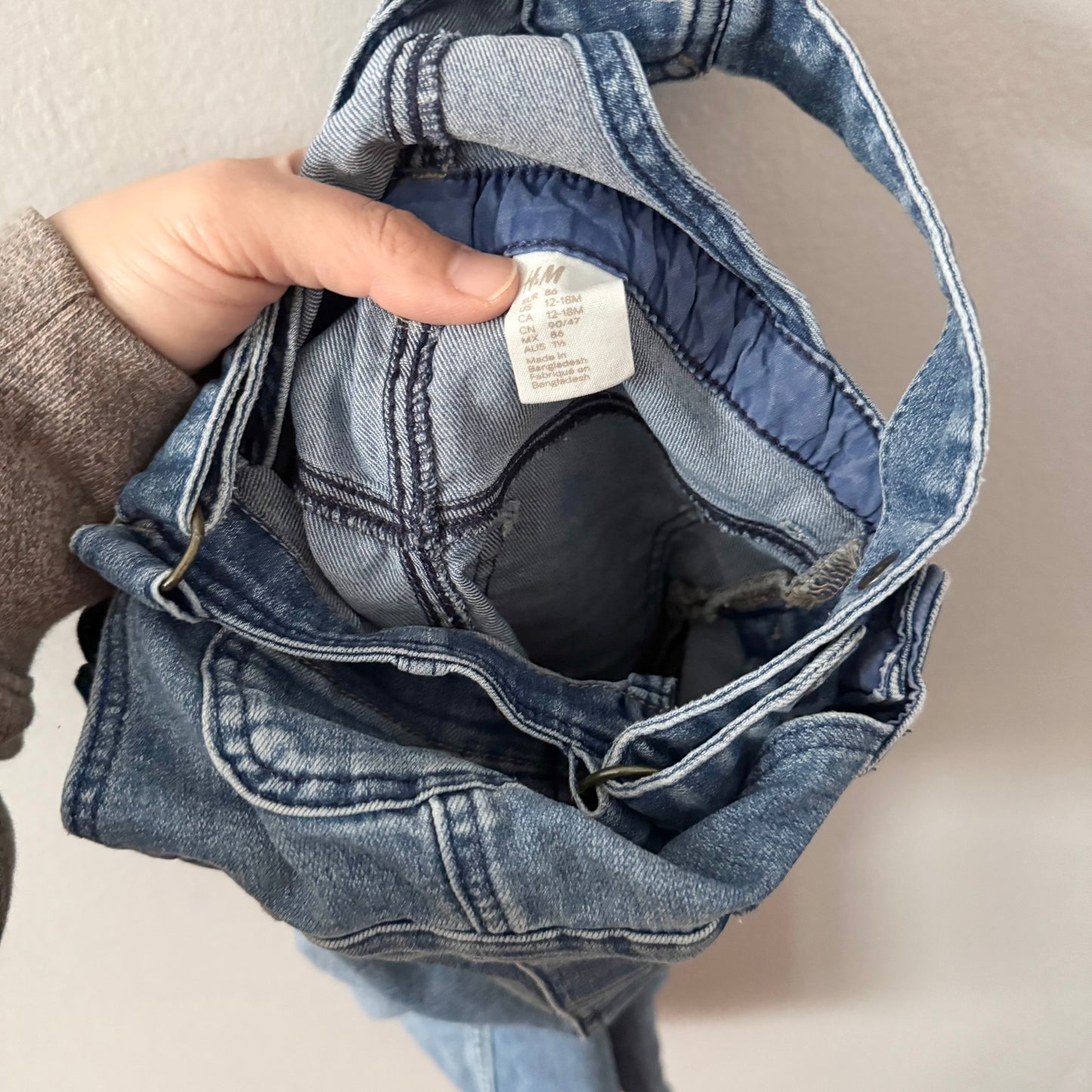 H&M / Denim overalls / 12-18M