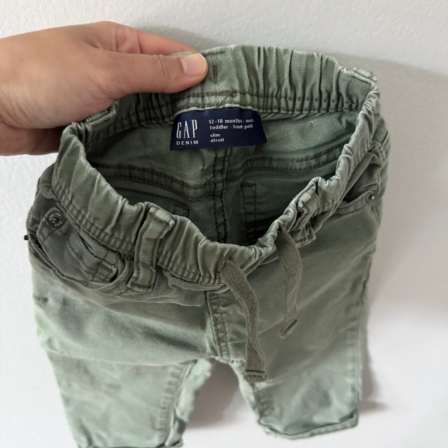 Gap / Pantalon cargo vert / 12-18M