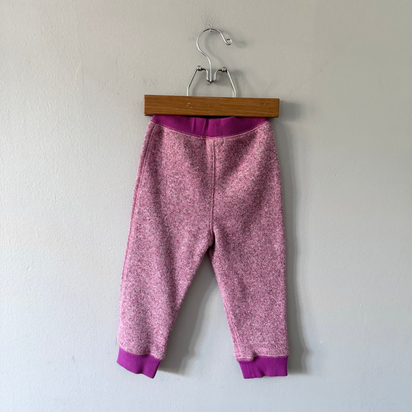 Roots / Pink salt & pepper sweatpants / 18-24M