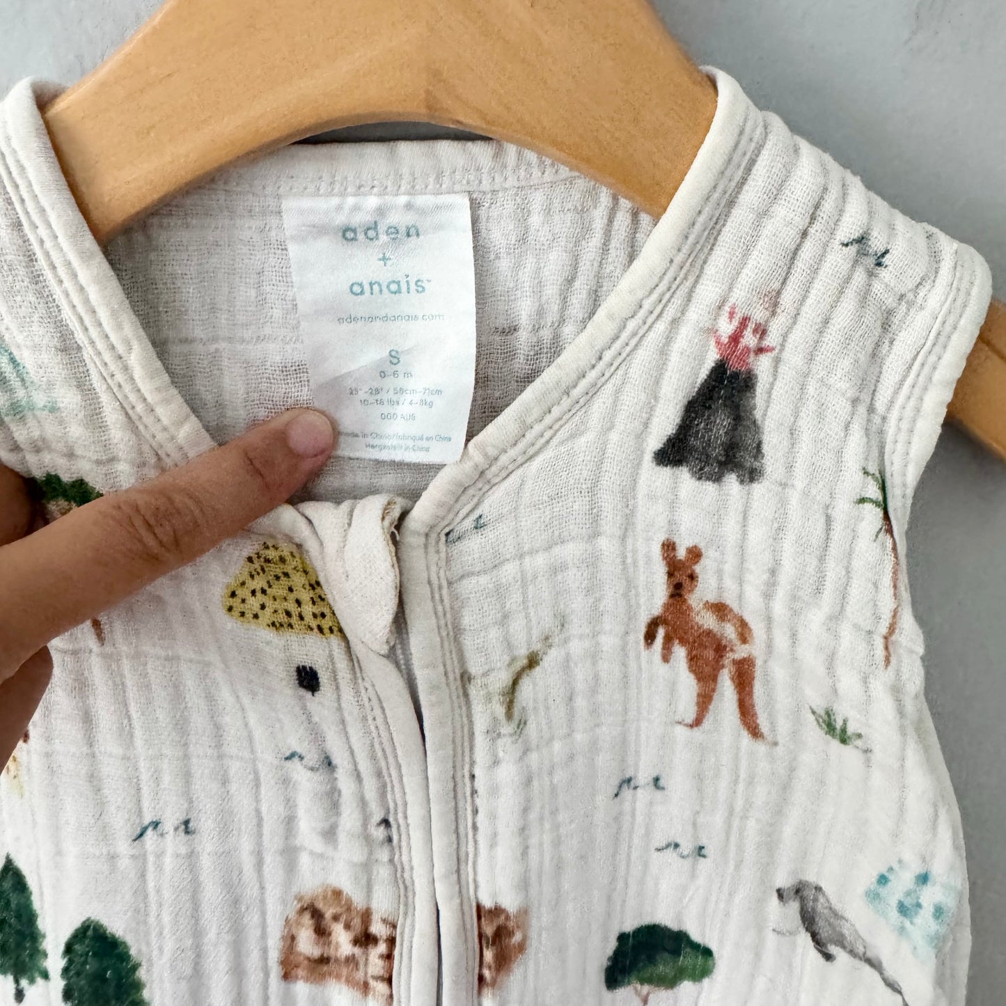 Aden + Anais / Muslin cotton sleep sack / 0-6M