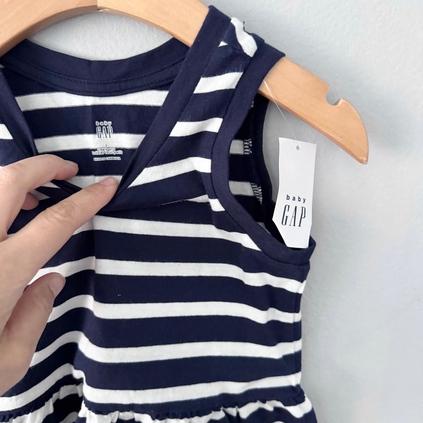 Gap / Navy stripe tank dress / 3Y- New with tag
