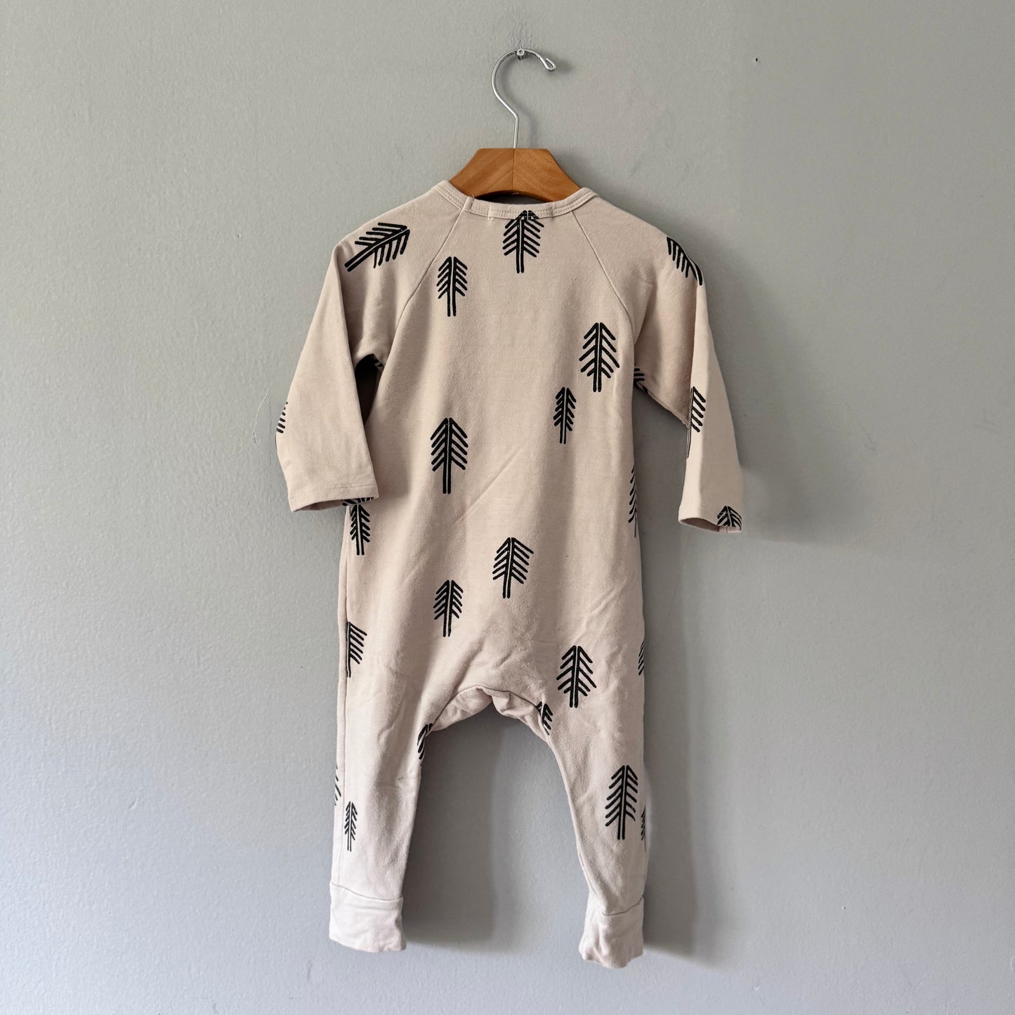 Haven baby / Light grey long sleeve romper / 12-18M