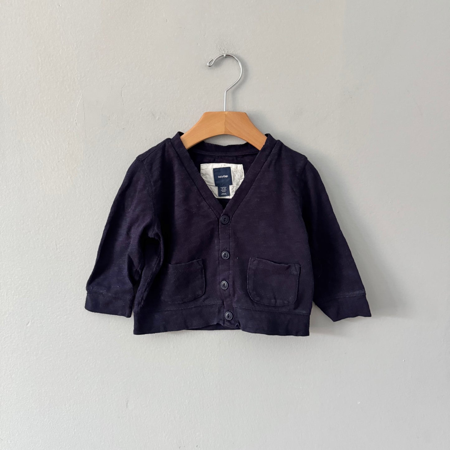 Gap / Navy cotton cardigan / 12-18M