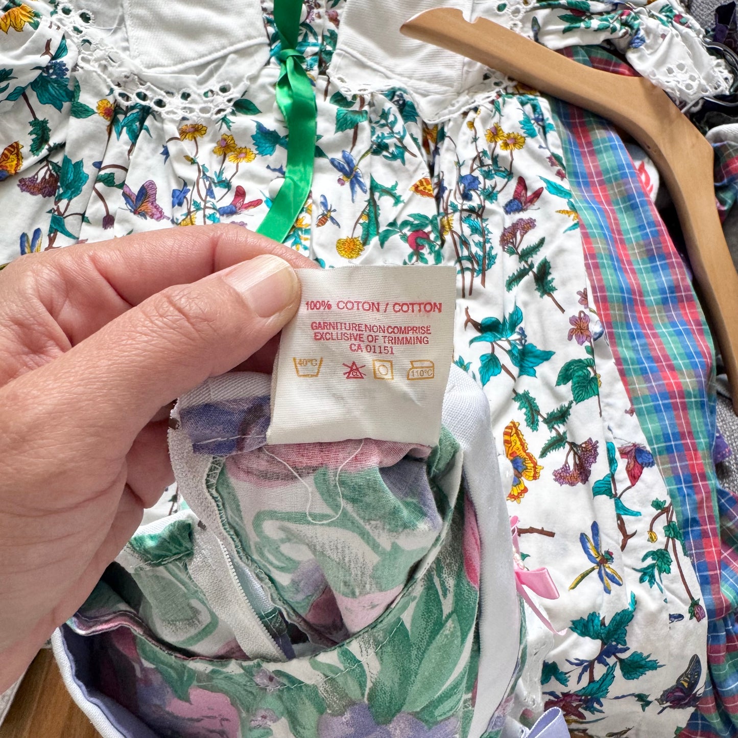 Vintage Sears / Floral long sleeve jumpsuit / 3Y