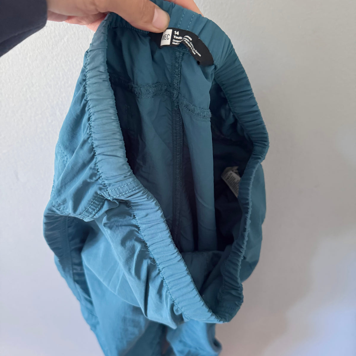 Mec / Smokey blue nylon pants / 14Y