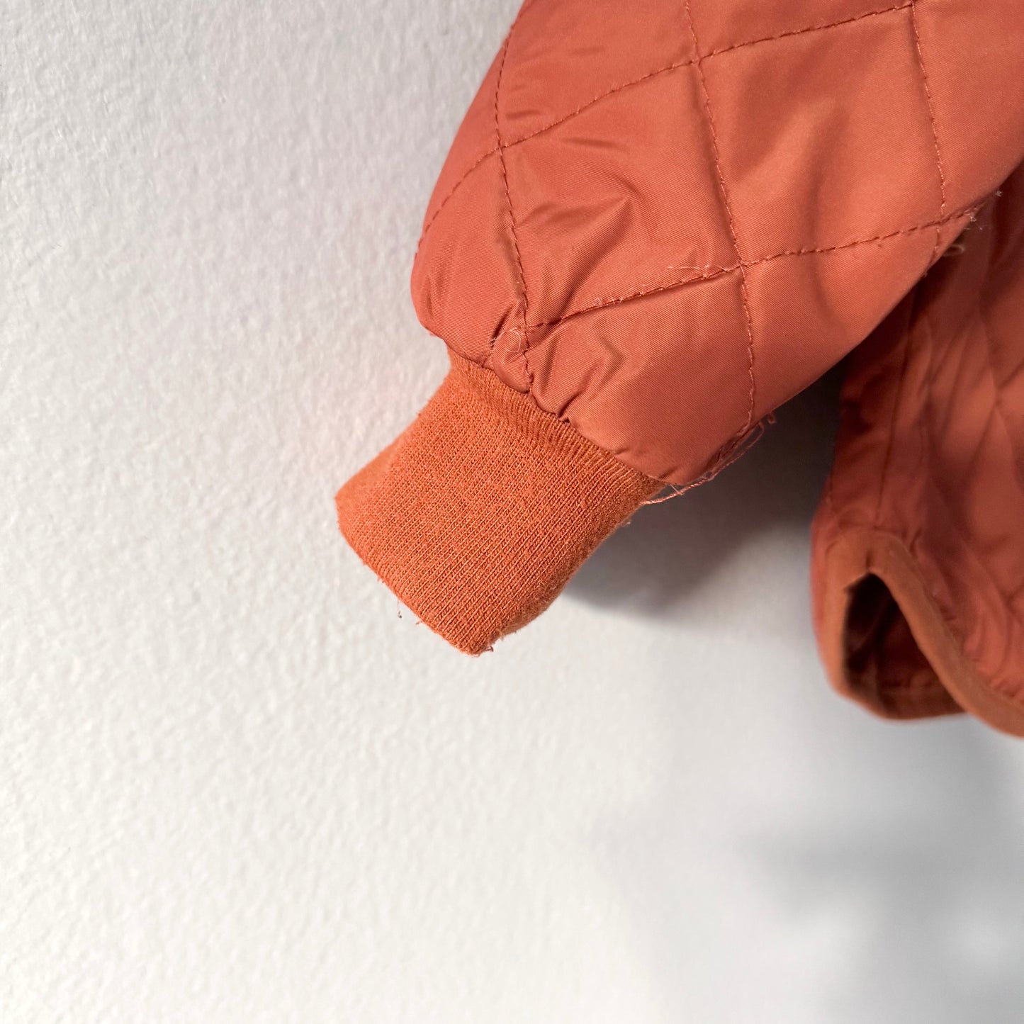 Deux par Deux / Orange brown padded jacket / 3Y