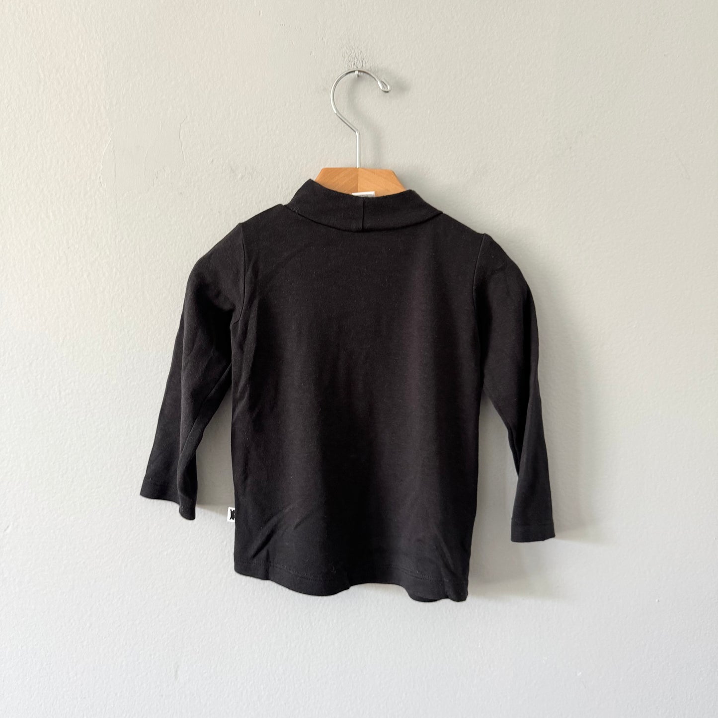 Little & Lively / Black mock neck long sleeve / 1-2T