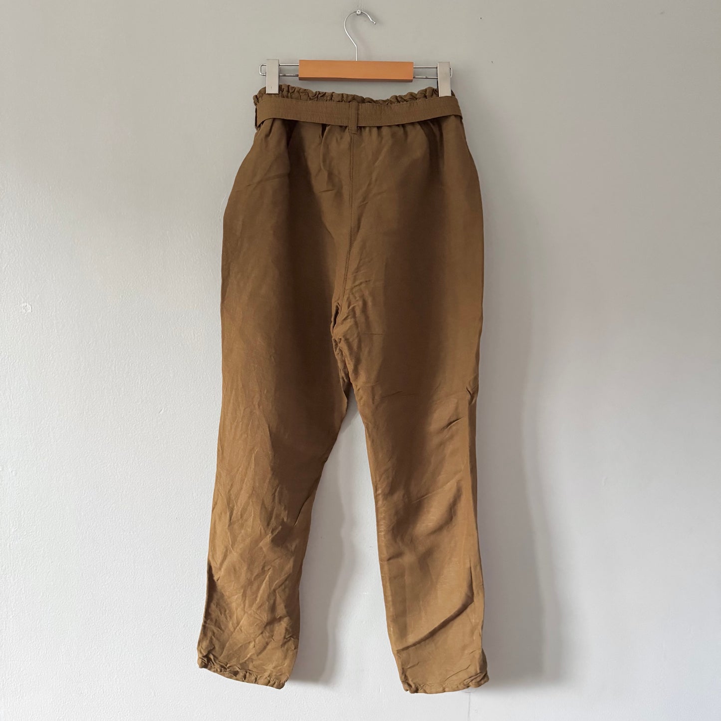 H&M / Brown linen x viscose pants / Women 10