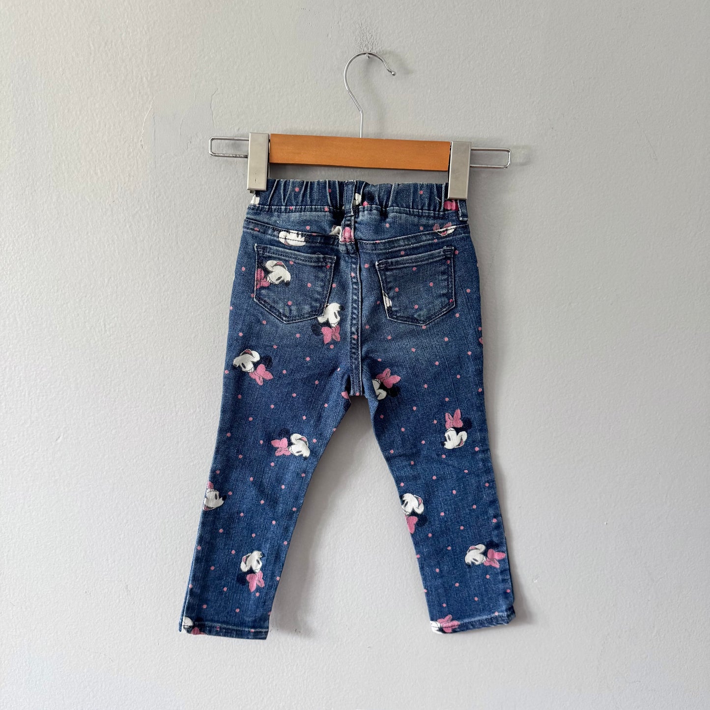 Gap x Disney / Minnie denim leggings / 3Y
