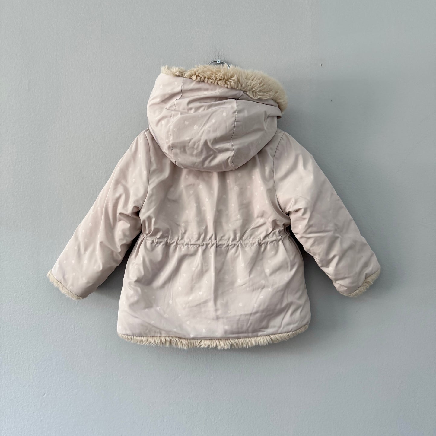 Zara / Sherpa lined zip up jacket / 18-24M