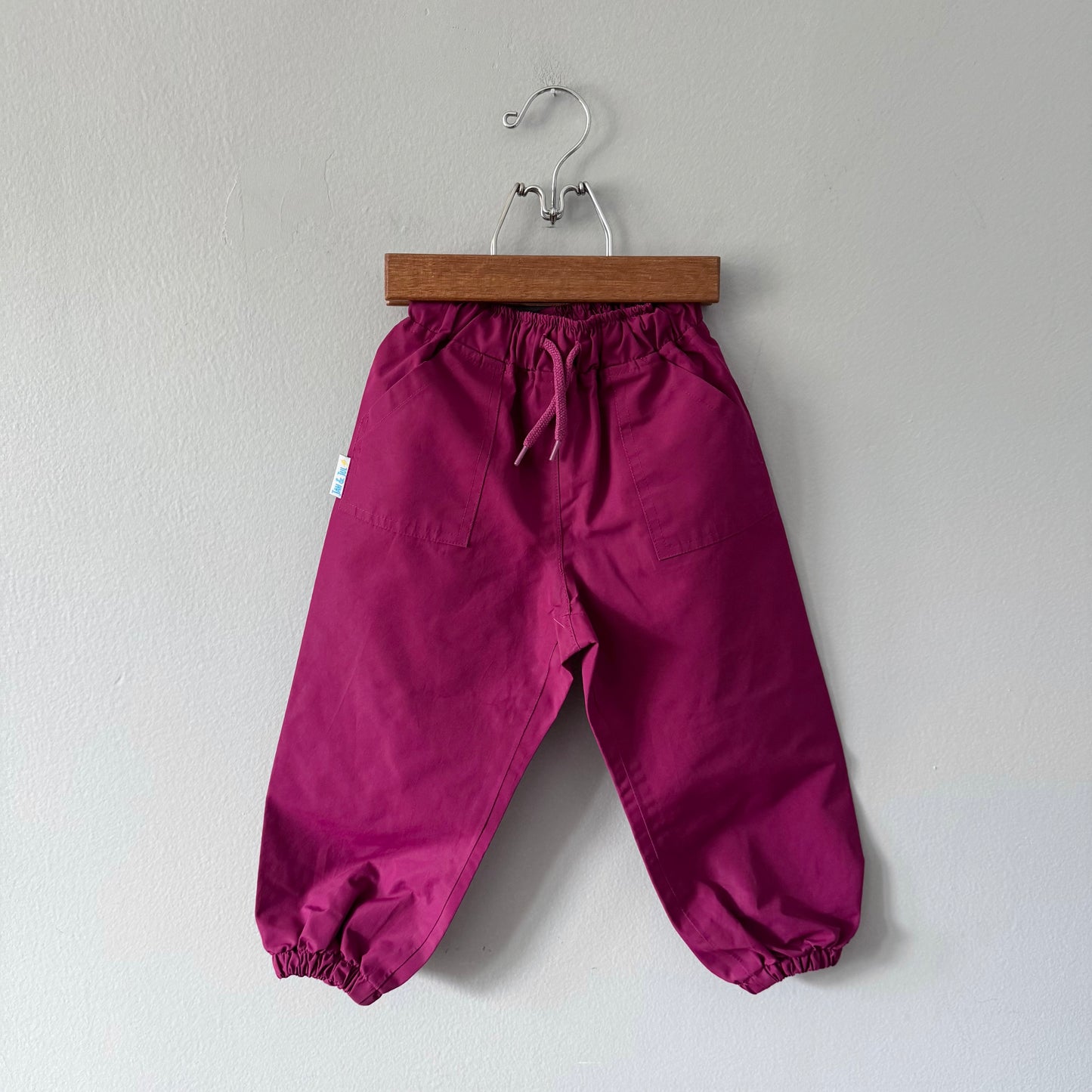 Jan & Jul / Plum rain pants / 2T