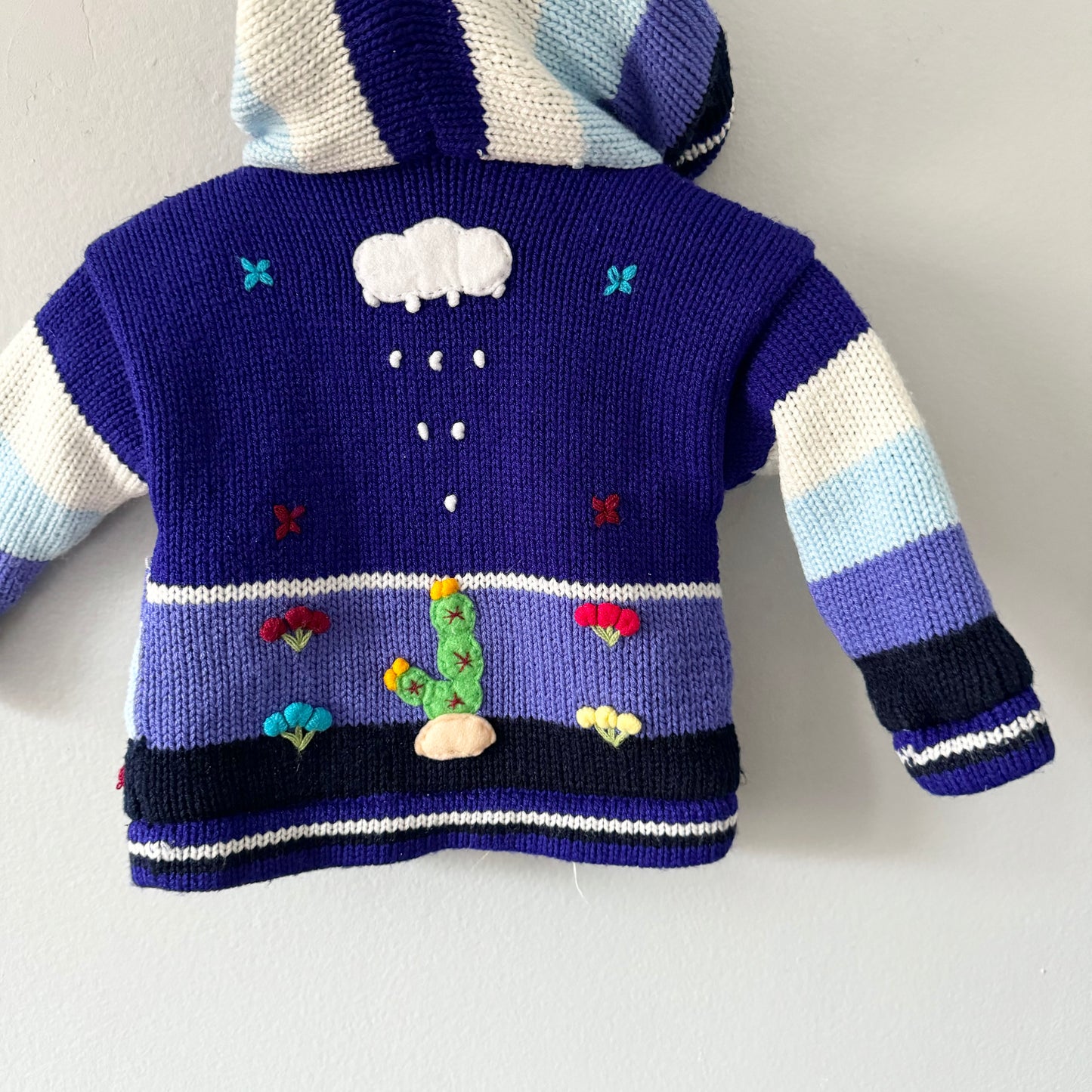 No brand / Peruvian zip up knit jacket / 6-12M