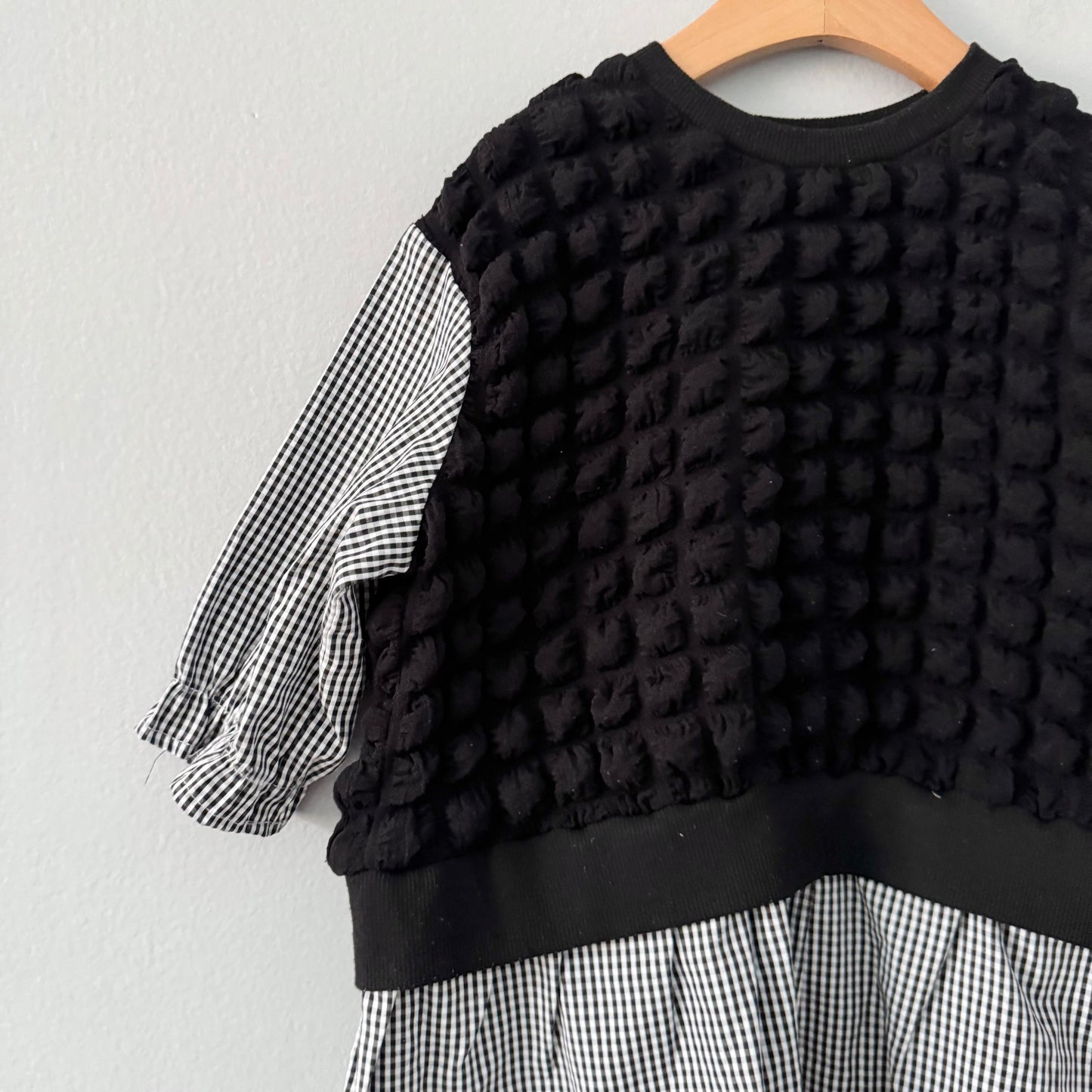 No brand / Black x blouse tunic / 6-7Y