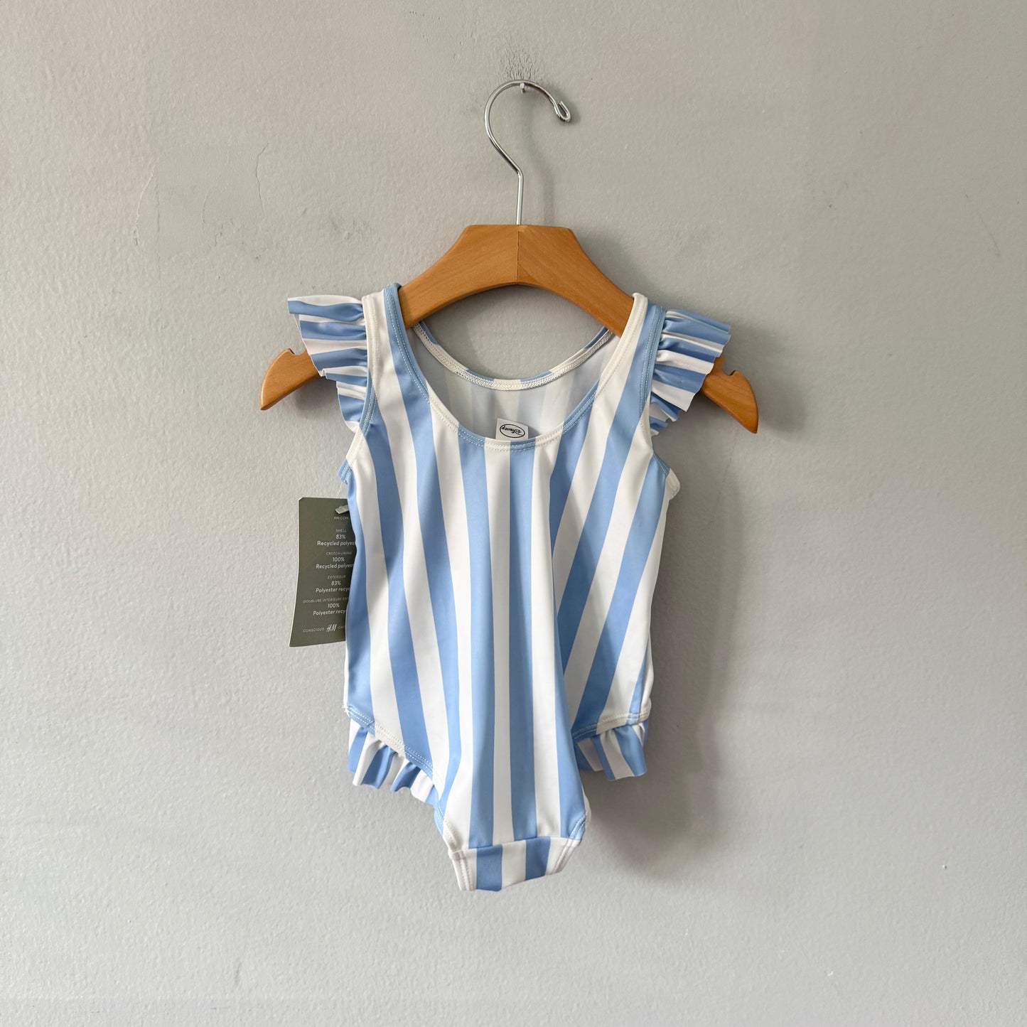 H&M / Minnie stripe swimwear / 6-12M - New with tag