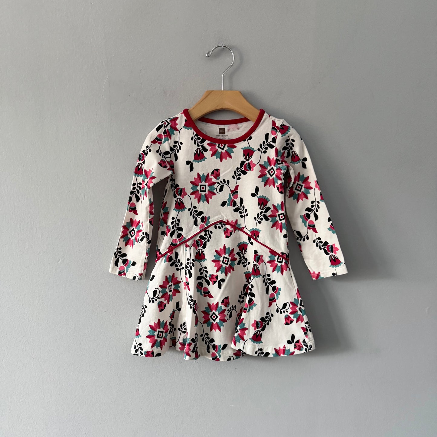 Tea / Long sleeve dress / 2-3Y