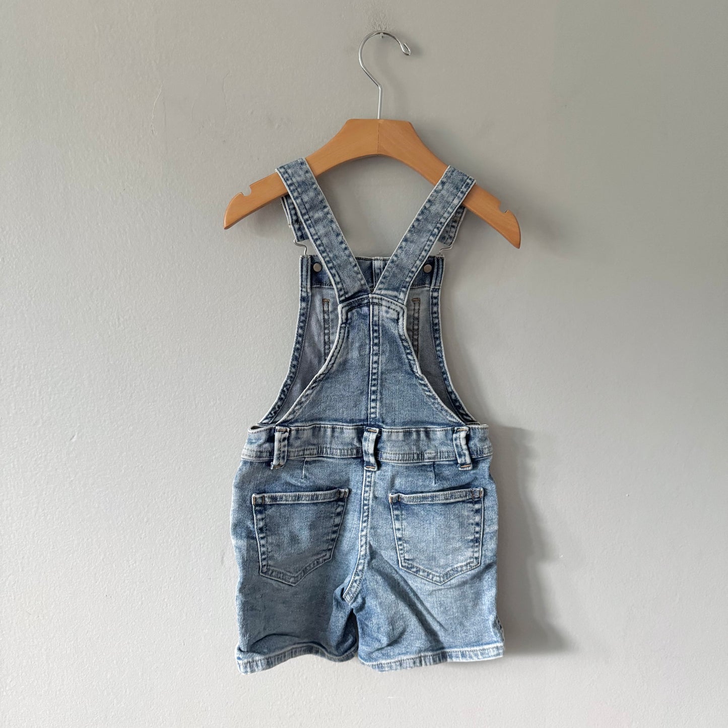 Crewcuts / Denim overall shorts / 4Y