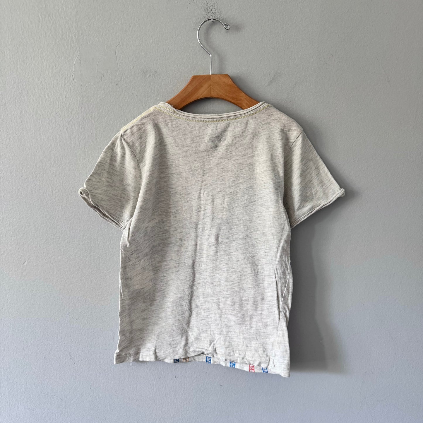 Appaman / Light grey x palm tree t-shirt / 6Y