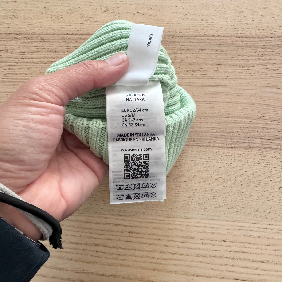 Reima / Light green beanie / 5-7Y