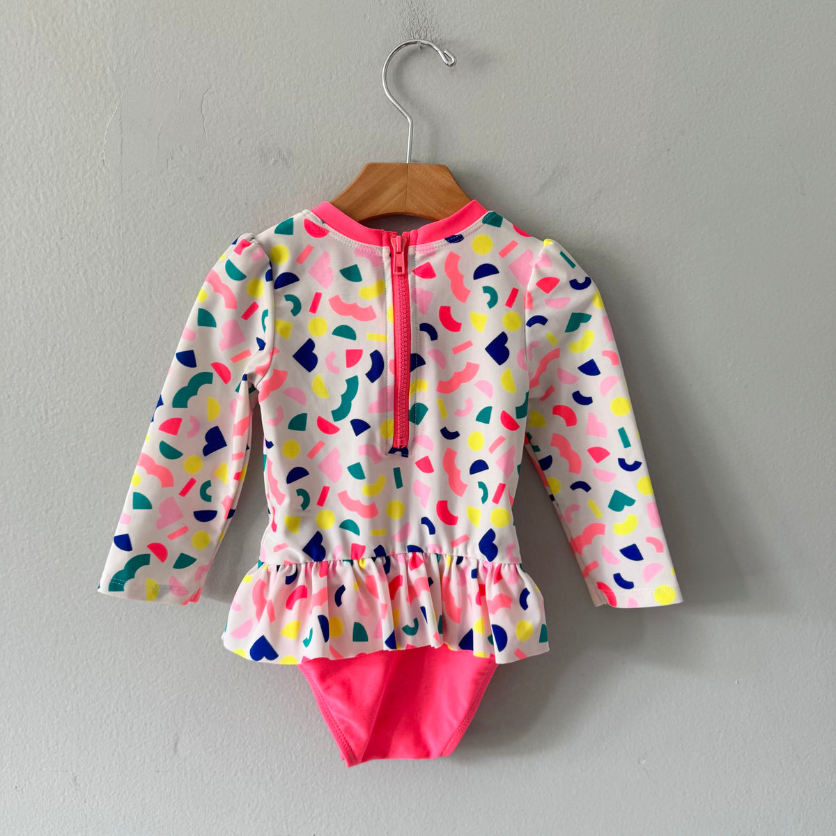 Cat & Jack / White & neon swim wear / 2T